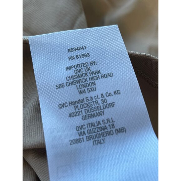 Susan Graver Smoothing Essentials Tank with Shelf Bra Womens Large Buff Beige NE - Picture 6 of 7